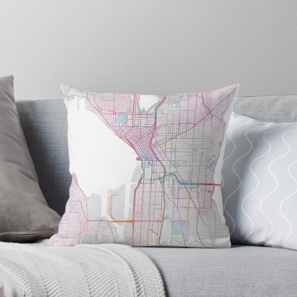 Item preview, Seattle Map, USA City Washington, Travel, Traveler Gift  designed and sold by TheRedFinch.