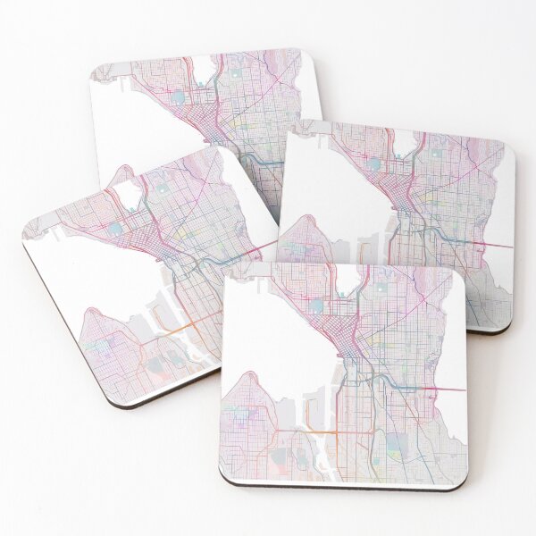 Item preview, Seattle Map, USA City Washington, Travel, Traveler Gift  designed and sold by TheRedFinch.