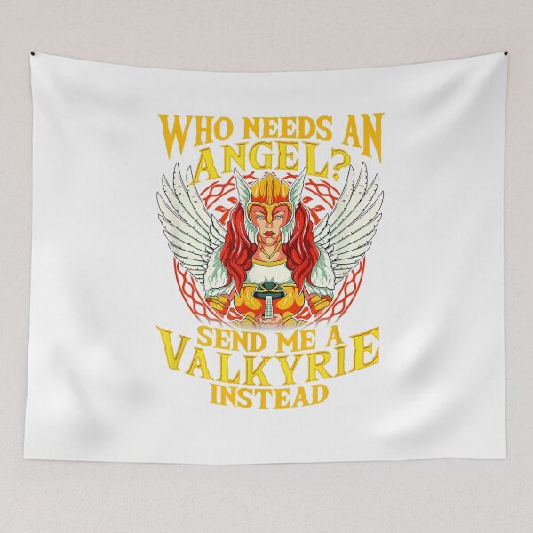 Item preview, Viking Valkyrie Angel With Wings And Sword Odin Valhalla  designed and sold by BUFFALOBIGS.