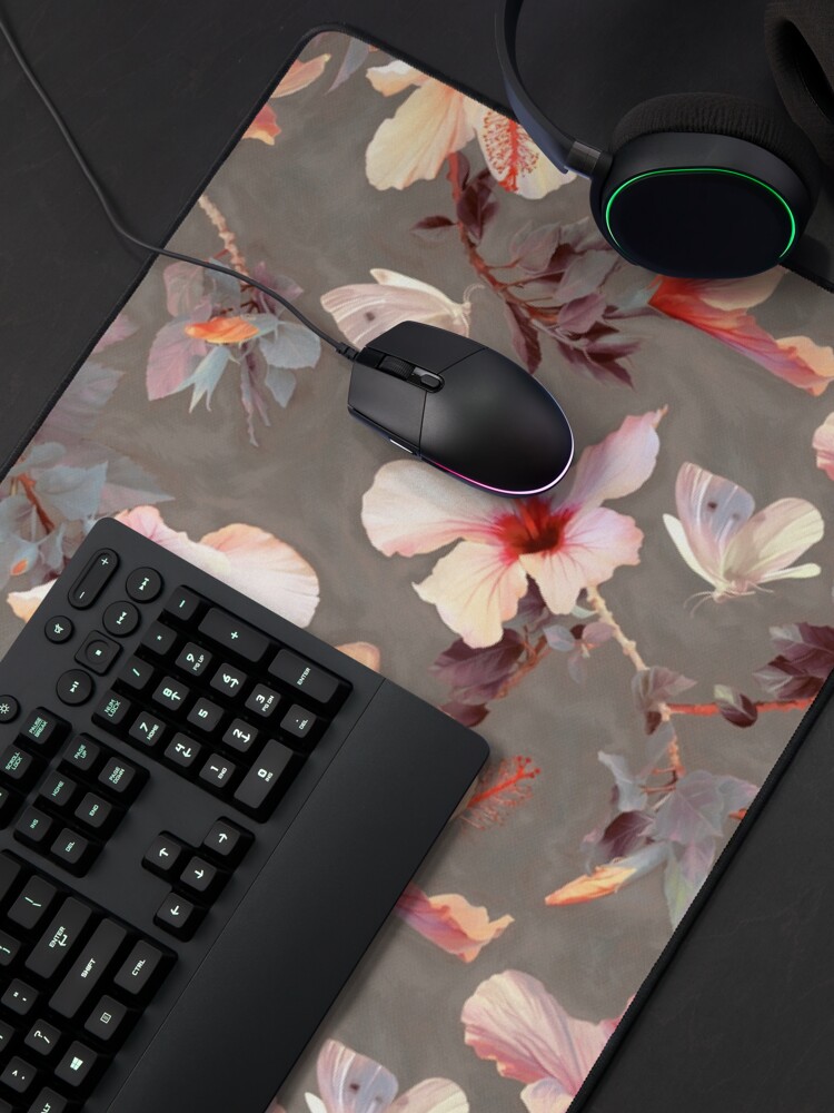 Alternate view of Coral Hibiscus Mouse Pad