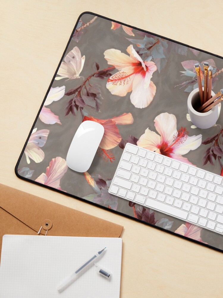 Alternate view of Coral Hibiscus Mouse Pad