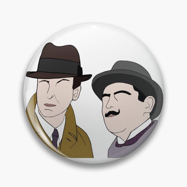 Item preview, Captain Hastings and Poirot on a case designed and sold by Ileedesign.