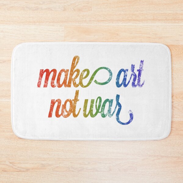 Item preview, Make art not war - rainbow designed and sold by annaguerrawords.