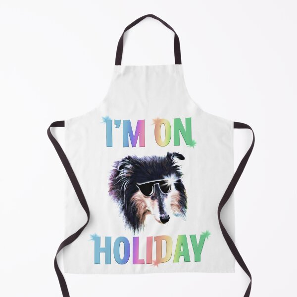 Item preview, Rough Collie Dog on Holiday designed and sold by EdgyDesignForU.