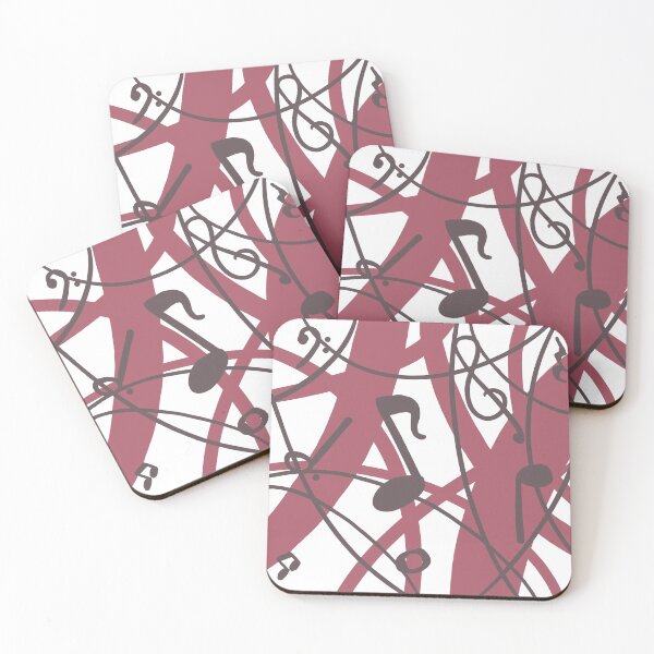 Item preview, Confusing Lines With Musical Notes (Pink) designed and sold by JourneywithP.