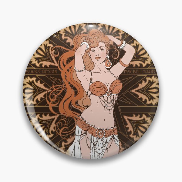 Item preview, Bellydancer art nouveau designed and sold by Anna R. Carrino.