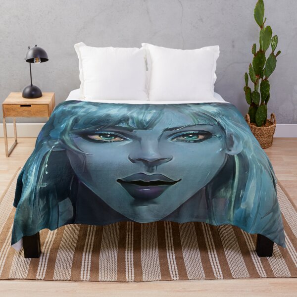 Item preview, Abstract Blue Eyed Woman Portrait designed and sold by palaco210.