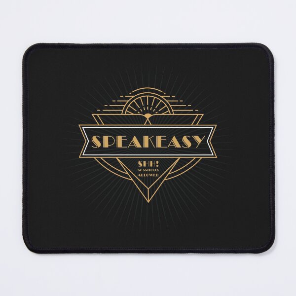 Item preview, Art Deco Gatsby Speakeasy Shh No Snitches Allowed Design designed and sold by MarikaJohnson.