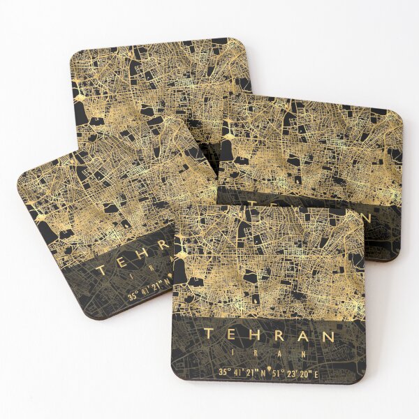 Item preview, TEHRAN MAP IRAN designed and sold by hatimelhag.