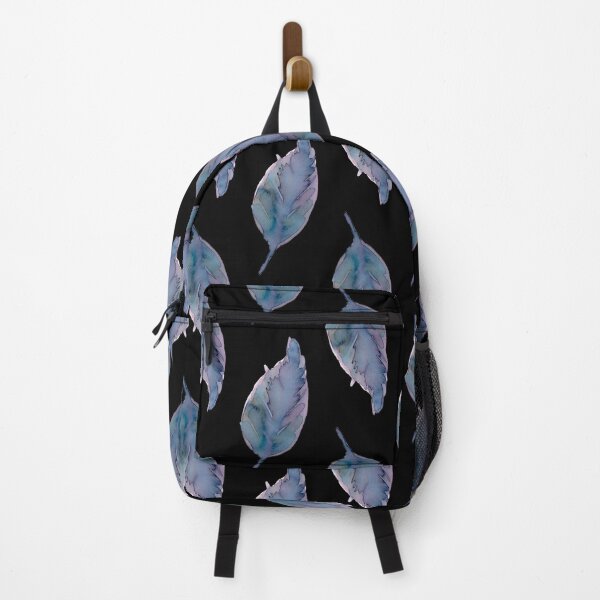 Item preview, purple leaf black pattern designed and sold by AnnaBaldon.