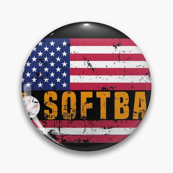 Item preview, Softball American Flag, Gift For Kids Mom Dad, Catcher Pitcher Baseman Coach Birthday Present, Player Boys Girls Training Practice, designed and sold by FUTURE SHIRT.