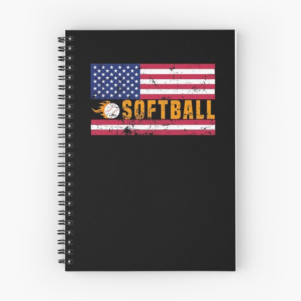 Item preview, Softball American Flag, Gift For Kids Mom Dad, Catcher Pitcher Baseman Coach Birthday Present, Player Boys Girls Training Practice, designed and sold by FUTURE SHIRT.
