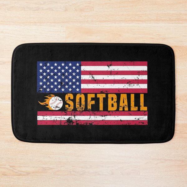 Item preview, Softball American Flag, Gift For Kids Mom Dad, Catcher Pitcher Baseman Coach Birthday Present, Player Boys Girls Training Practice, designed and sold by FUTURE SHIRT.