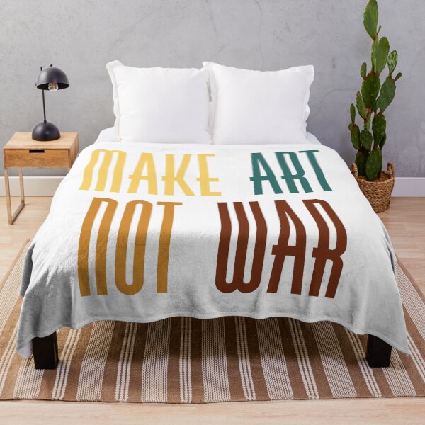 Item preview, Make art not war - rainbow designed and sold by annaguerrawords.