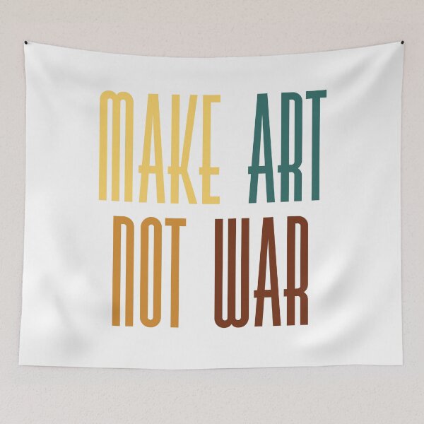 Item preview, Make art not war - rainbow designed and sold by annaguerrawords.