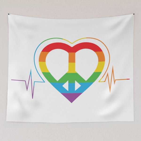 Item preview, Rainbow Heartbeat designed and sold by VerasCreations.