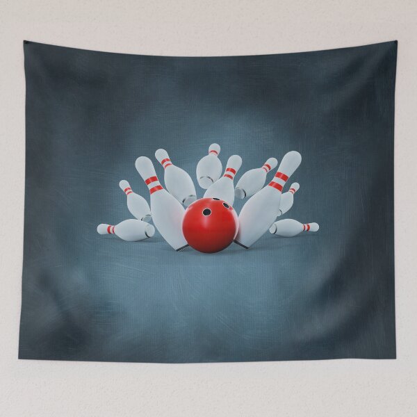 Item preview, Bowling Strike Blue designed and sold by Elisabeth Lucas.