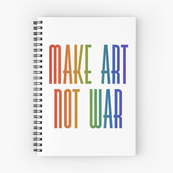 Item preview, Make art not war - rainbow designed and sold by annaguerrawords.