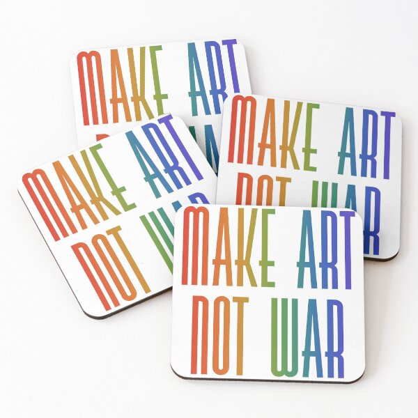 Item preview, Make art not war - rainbow designed and sold by annaguerrawords.