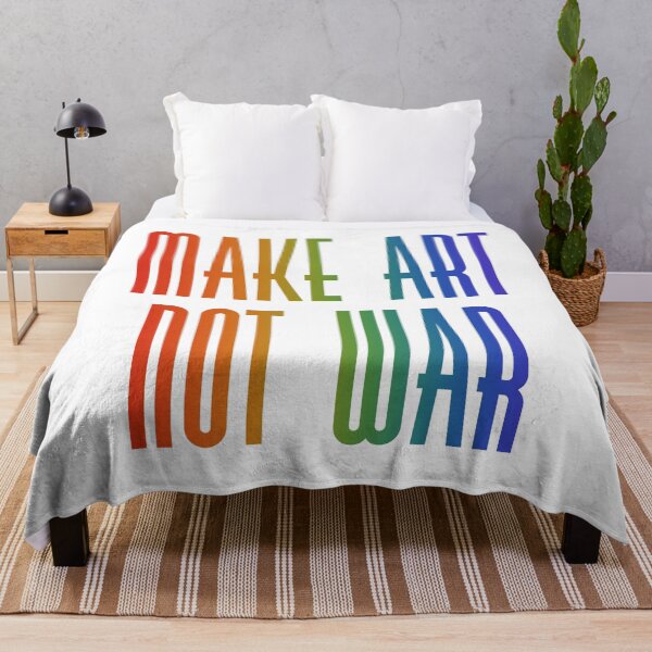 Item preview, Make art not war - rainbow designed and sold by annaguerrawords.