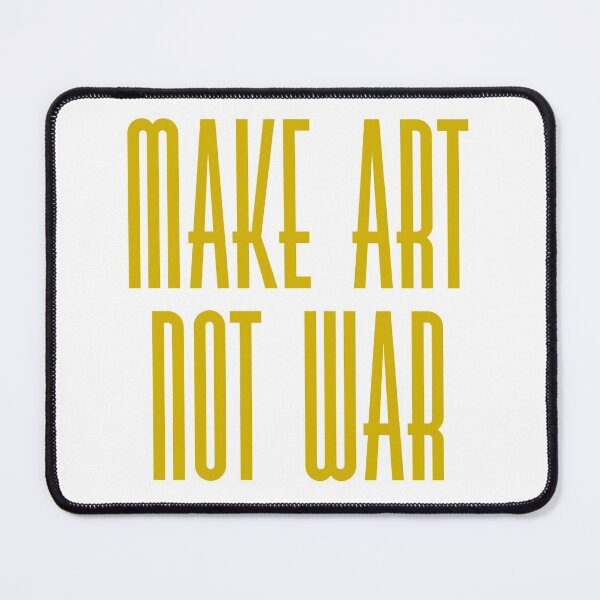 Item preview, Make art not war - gold designed and sold by annaguerrawords.