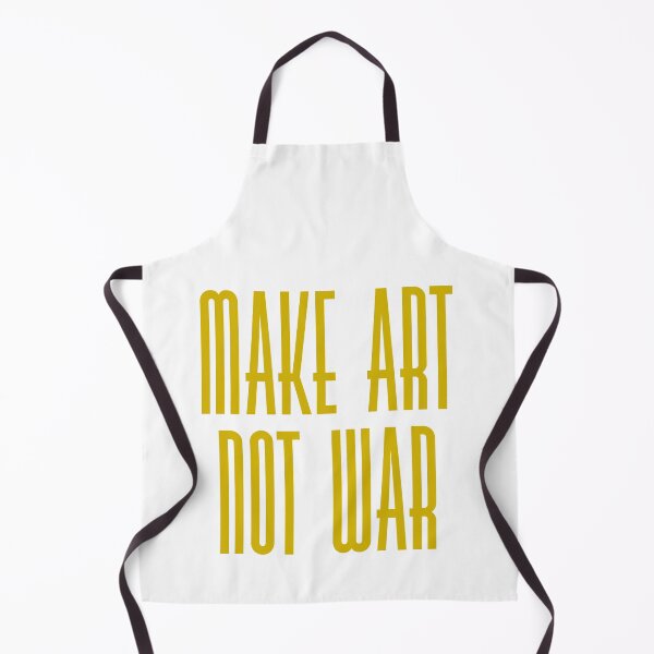 Item preview, Make art not war - gold designed and sold by annaguerrawords.