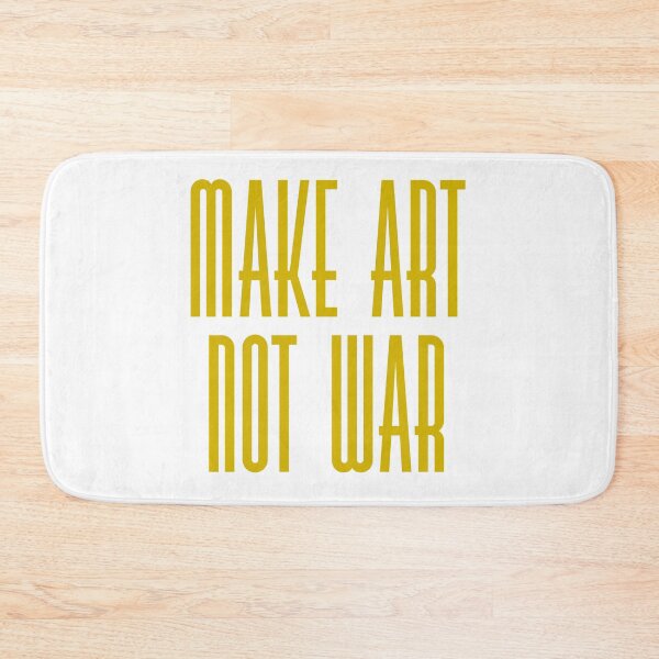 Item preview, Make art not war - gold designed and sold by annaguerrawords.