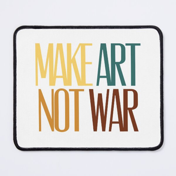 Item preview, Make art not war - retro designed and sold by annaguerrawords.