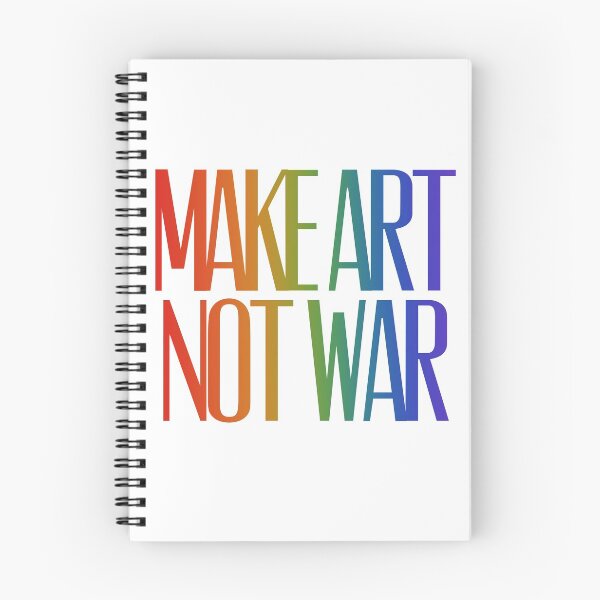 Item preview, Make art not war - rainbow designed and sold by annaguerrawords.