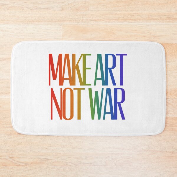 Item preview, Make art not war - rainbow designed and sold by annaguerrawords.