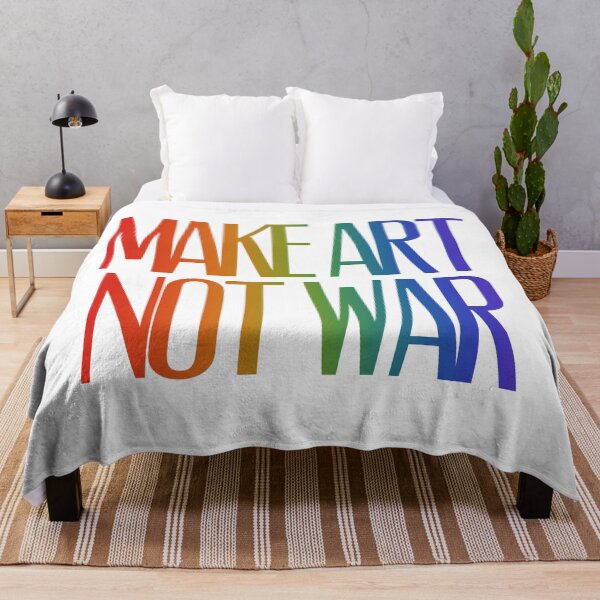 Item preview, Make art not war - rainbow designed and sold by annaguerrawords.