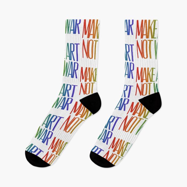 Item preview, Make art not war - rainbow designed and sold by annaguerrawords.