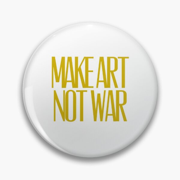 Item preview, Make art not war - gold designed and sold by annaguerrawords.