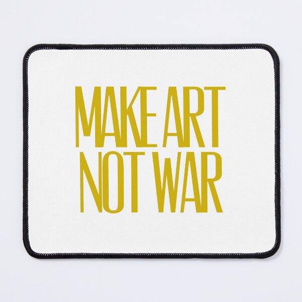 Item preview, Make art not war - gold designed and sold by annaguerrawords.