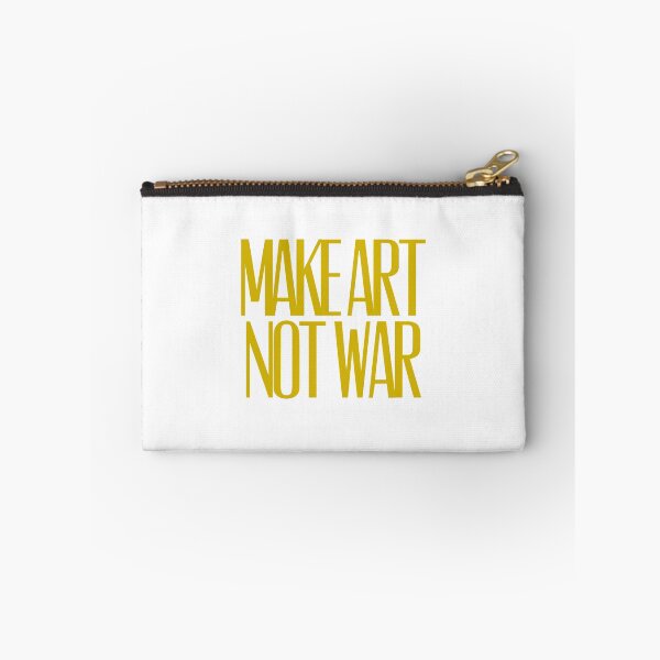 Item preview, Make art not war - gold designed and sold by annaguerrawords.