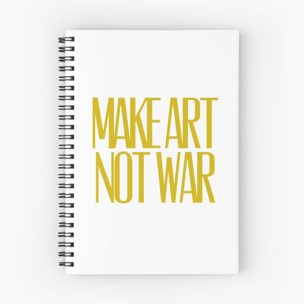 Item preview, Make art not war - gold designed and sold by annaguerrawords.