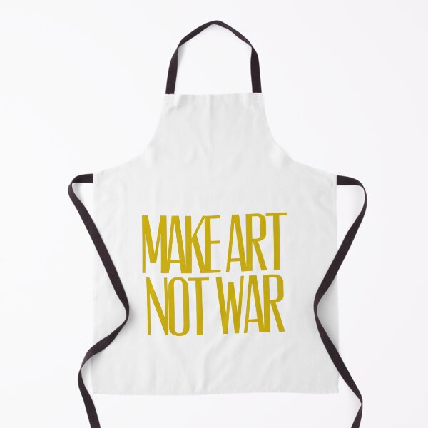 Item preview, Make art not war - gold designed and sold by annaguerrawords.