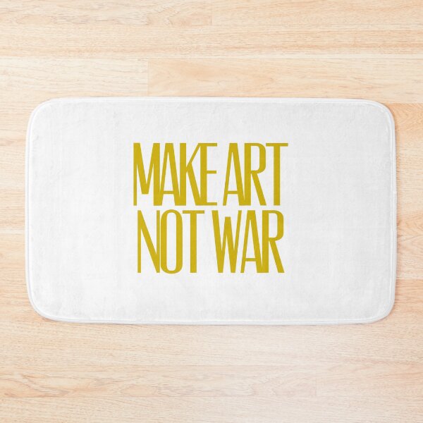 Item preview, Make art not war - gold designed and sold by annaguerrawords.