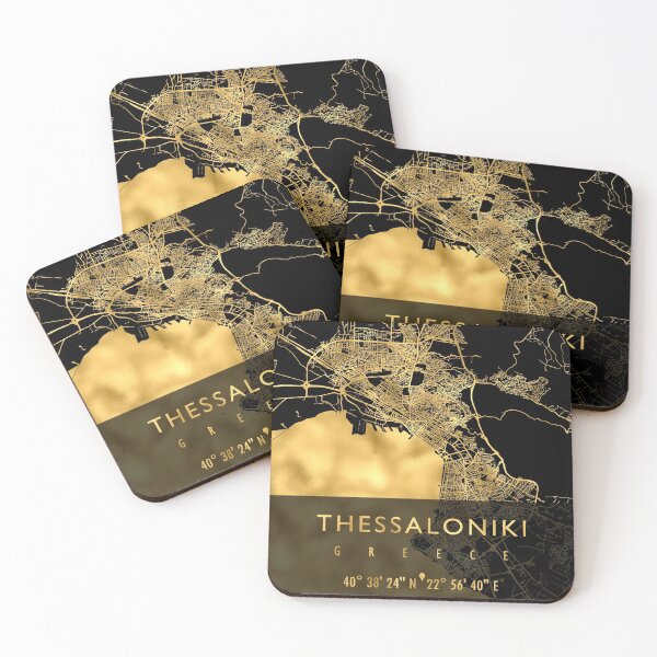 Item preview, THESSALONIKI MAP GREECE designed and sold by hatimelhag.