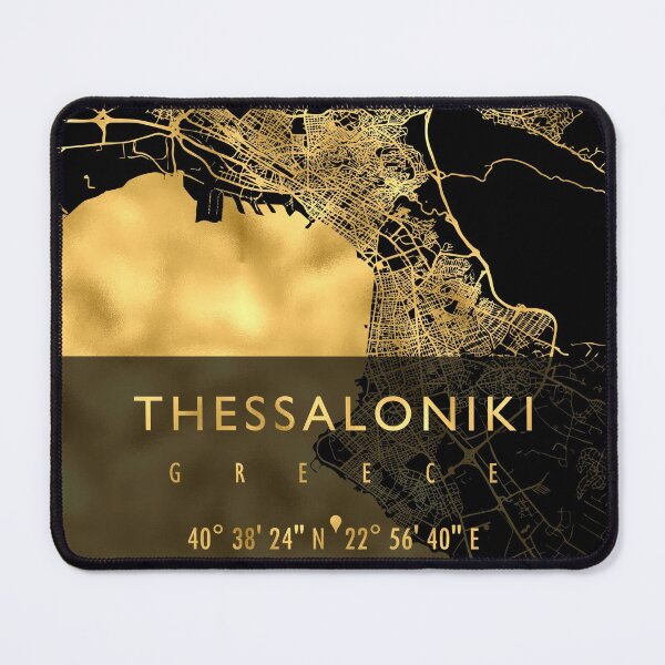 Item preview, THESSALONIKI MAP GREECE designed and sold by hatimelhag.