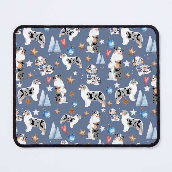 Item preview, Australian shepherd christmas designed and sold by PawsoMania.