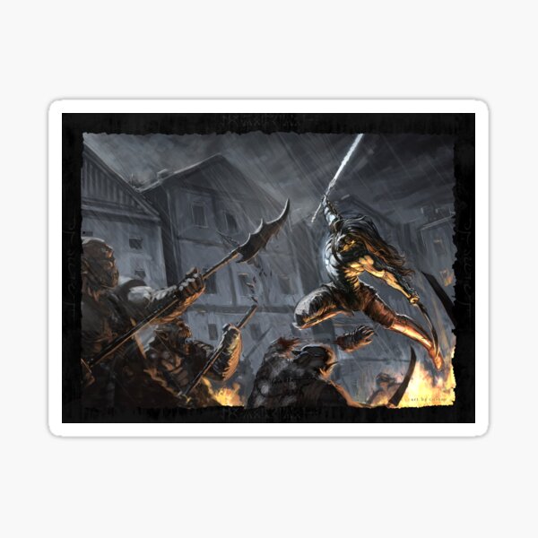 "Swords Storm" Artwork by CHARRO Sticker