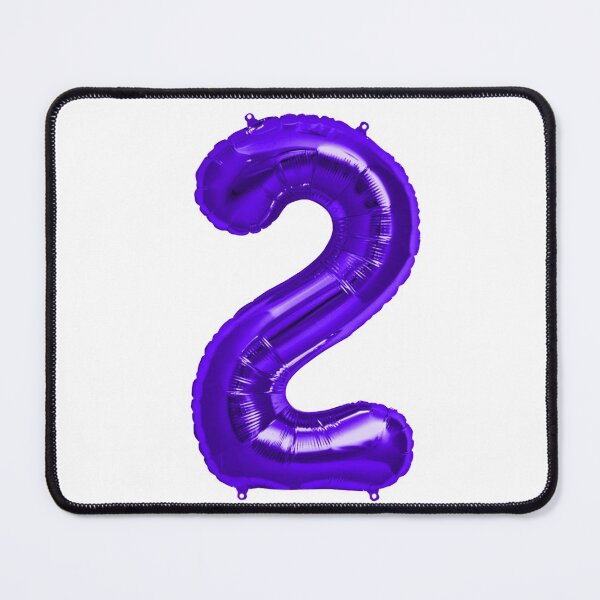 Item preview, Two Number 2 Metallic Purple Mylar Foil Helium Balloon for Two Year Old Toddler Birthday designed and sold by Birthdates.