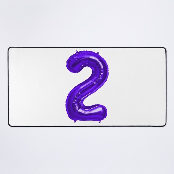 Item preview, Two Number 2 Metallic Purple Mylar Foil Helium Balloon for Two Year Old Toddler Birthday  designed and sold by Birthdates.