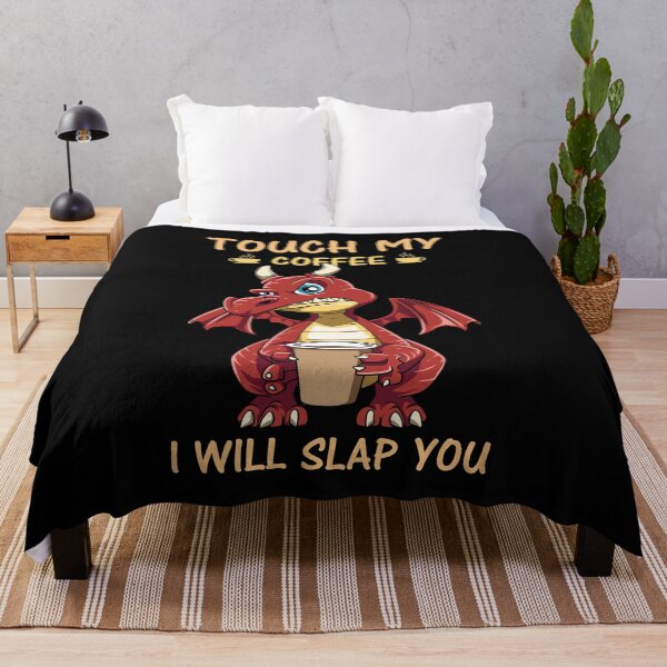 Item preview, Funny Grumpy Dragon Coffee Lover Hate Morning Fantasy Animal designed and sold by melomedia.