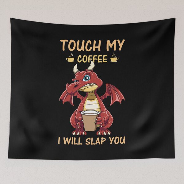 Item preview, Funny Grumpy Dragon Coffee Lover Hate Morning Fantasy Animal designed and sold by melomedia.