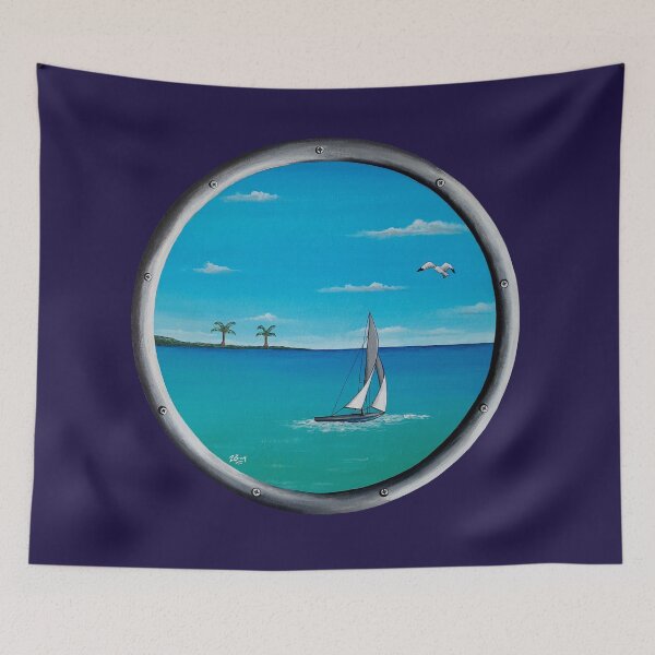 Item preview, Window on Azure designed and sold by ZemyArt.