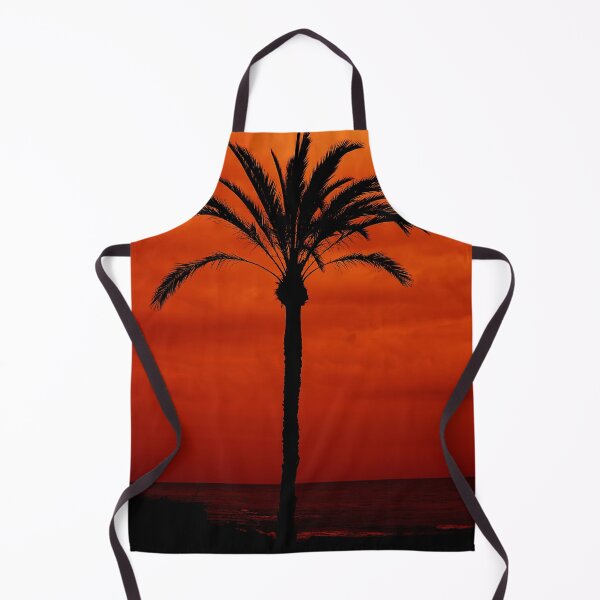 Item preview, Palm tree orange red background designed and sold by EdgyDesignForU.
