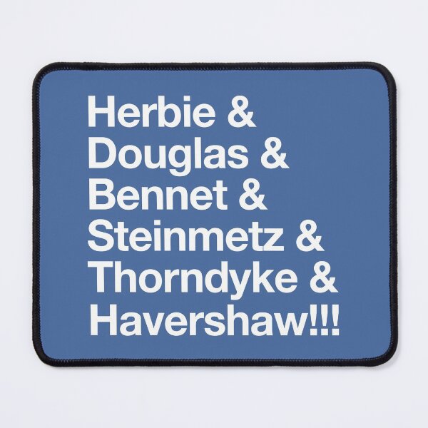 Item preview, Herbie - Original “&” List (White on Blue) designed and sold by Justin Ellis.