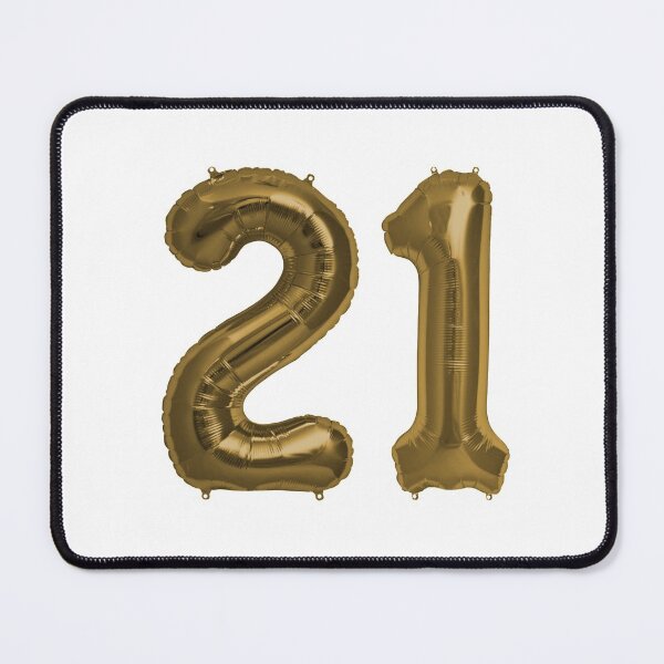 Item preview, Bronze 21st Birthday Metallic Helium Balloons Numbers designed and sold by Birthdates.